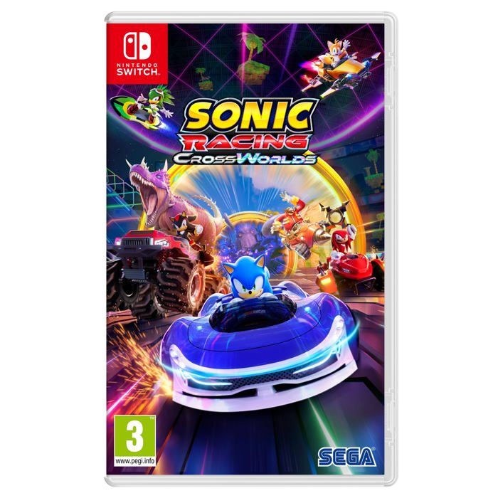 Jeu de Course SEGA Sonic Racing : Crossworlds Nintendo Switch 23 Personnages 45 Véhicules