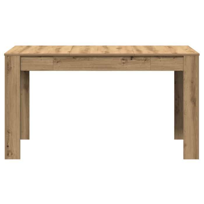 Table cuisine CLOUD Brun Table à manger - Design Élégant - chêne artisanal 140x745x76 cm - bois dingénierie tt600