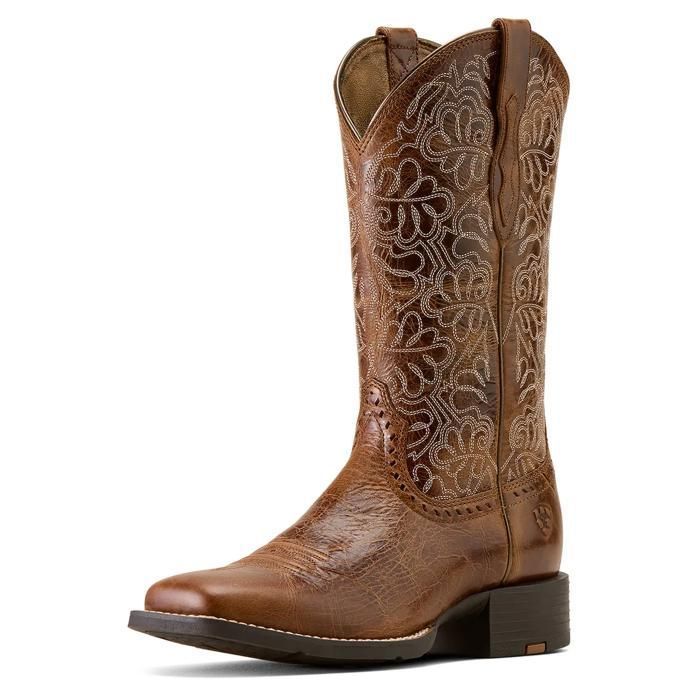 Bottes western femme Ariat Round Up Remuda - aged tan Bottes western femme Ariat Round Up Remuda - aged tan