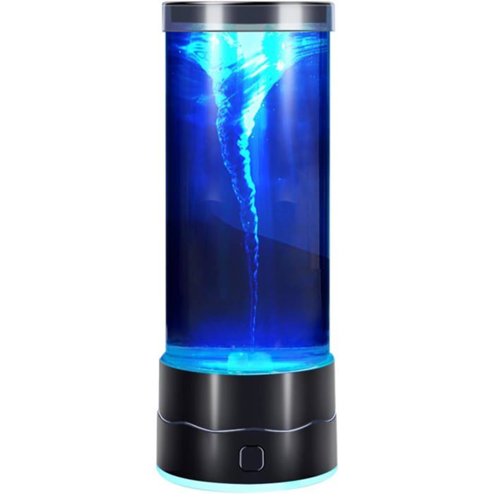 Lampe Tornade à Eau Lampe de Table Relaxante avec Effet Tourbillon Veilleuse Décorative pour Chambre