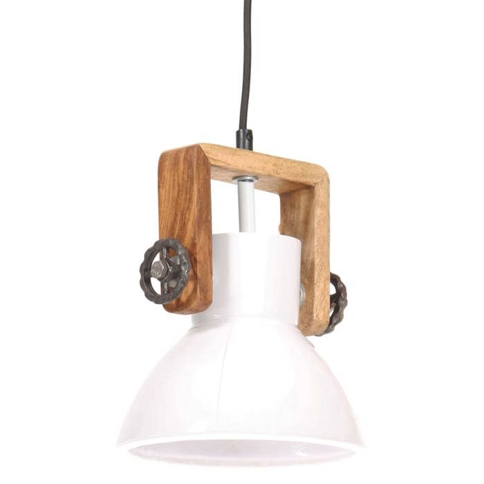 MOTHINESSTO-Lampe suspendue industrielle 25 W Blanc Rond 19 cm E27