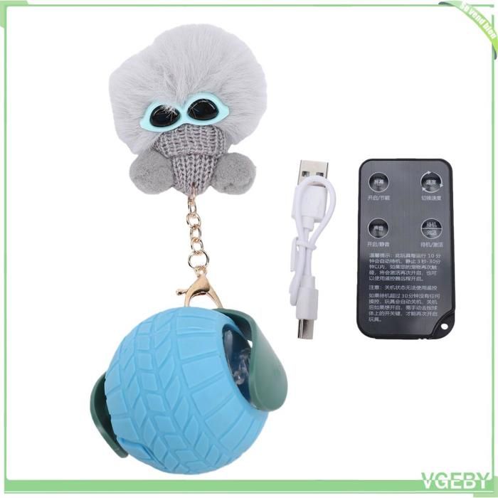 Jouet interactif pour chat - FAFEICY - Boule roulante automatique - Détection intelligente - Sons doiseaux - Télécommande sans fil