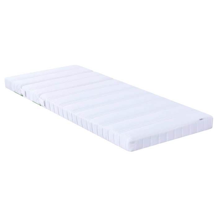 Matelas en Mousse Extensible - vidaXL - tissu - blanc - réglable - 80 x 200 cm 589dqn41g