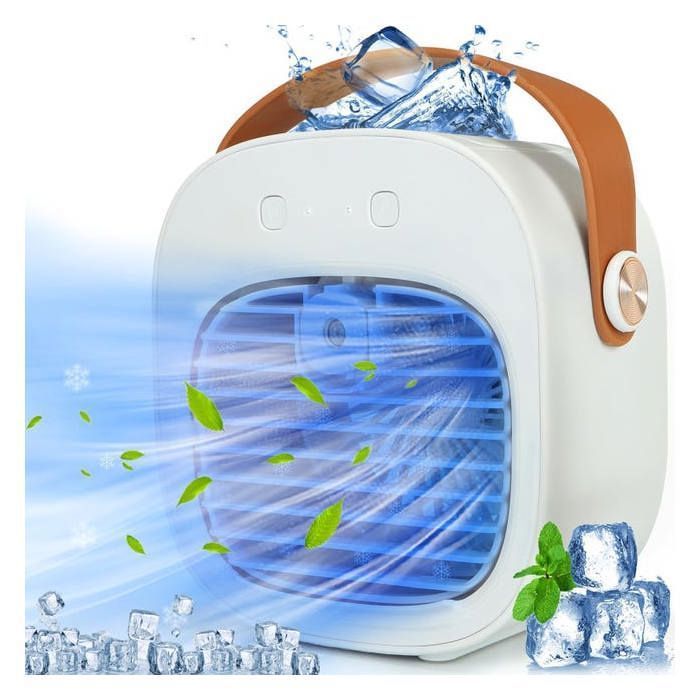 Mini Ventilateur Portable Rechargeable 4000 mAh - Ventilateur de Bureau Silencieux 3 Vitesses pour Chambre et Bureau