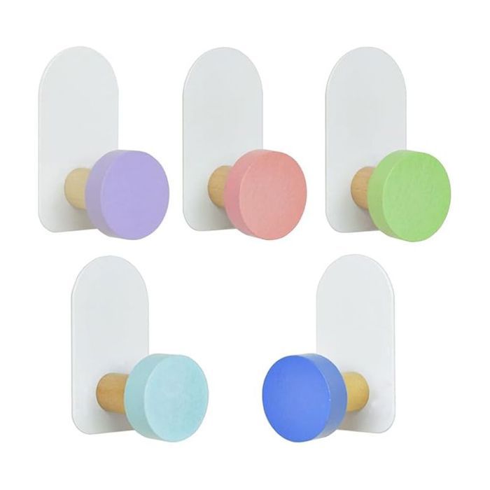 5pcs Crochet Porte Serviette Salle de Bain - Auto adhésif Résistant - Salle de bain cuisine bureau