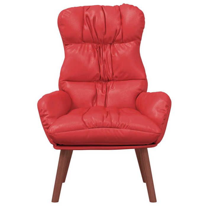 Magnifique fauteuil Rouge 69x74x93 cm Simili cuir - design polyvalent - pour maison - Rouge 10.7 kg 2026_310795