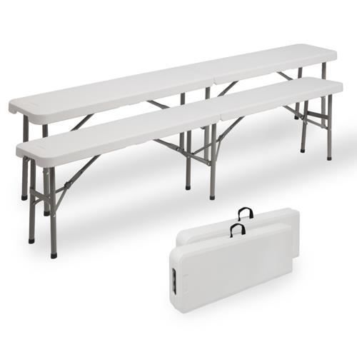 2PCS Tabouret pliant en plastique de 6 pieds utilisé dans diverses scènes léger et durable facile à ranger 2PCS Tabouret pliant en plastique de 6 pieds utilisé dans diverses scènes léger et durable facile à ranger
