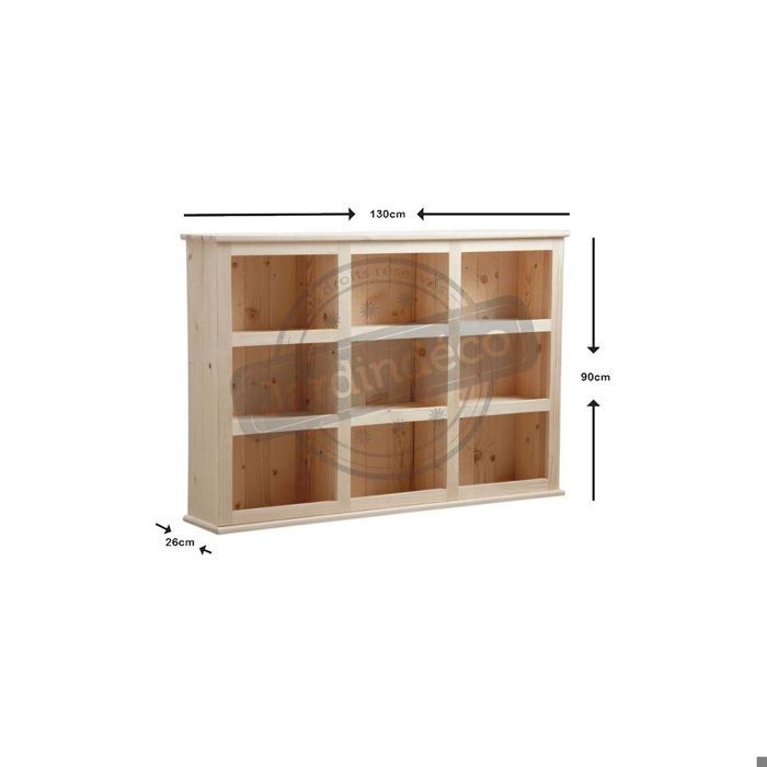 Etagere En Bois Brut Avec 9 Casiers Achat Vente Etagere