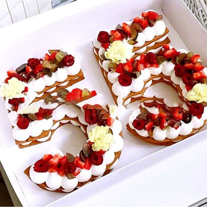 Moules A Gateau En Forme De Chiffres De 0 A 8 25 4 Cm Pour Decoration De Gateau Pour Mariageanniversaireanniversaire De Maria 466 Cdiscount Maison