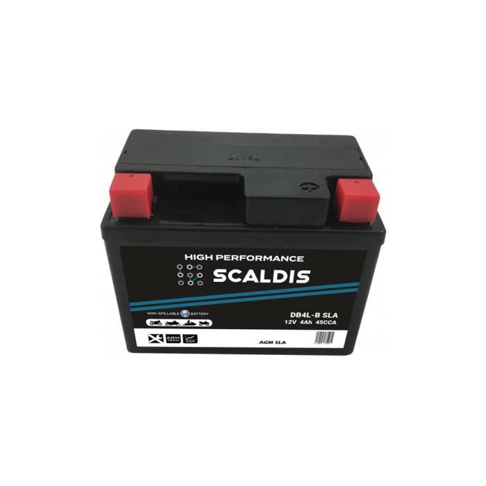 Batterie moto SCALDIS HP DB4L-B SLA 12V 4AH 45A