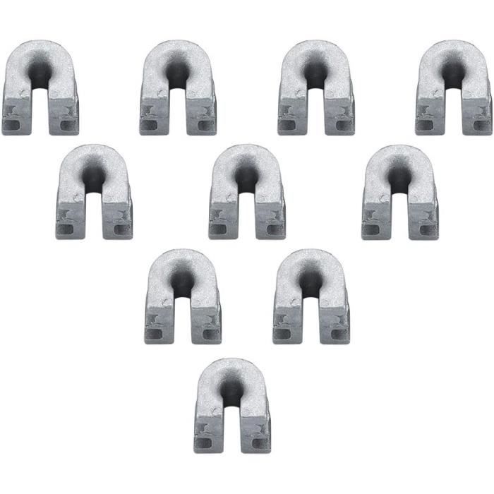 Lot De 20 Œillets / Manchons De Rechange Pour Têtes De Débroussailleuse C 36-2, C 46-2, C 56-2 – Pièces Métalliques Solides Pour Cordons De Coupe