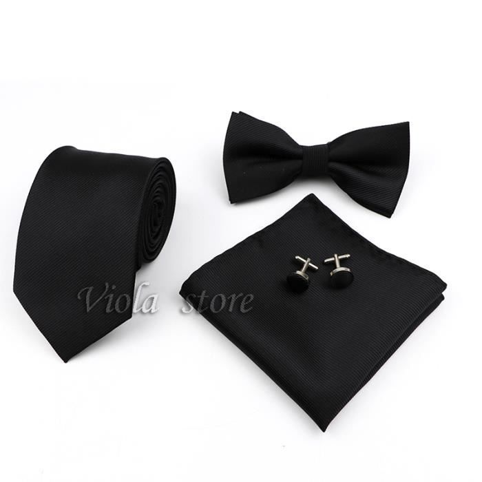 Wine Red -Cravate Fine Noire Pour Hommes,5cm,étroite,décontracté