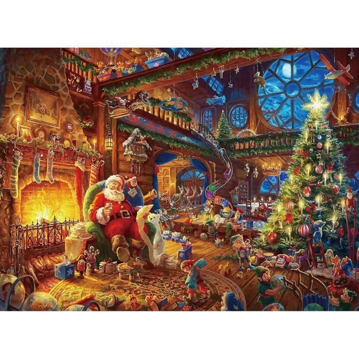 Puzzle 1000 pièces Adultes Père Noël 70 x 50 cm Puzzles Classiques Noël  Puzzle Noël Activité Amusante Famille Cadeau de Noël - Cdiscount Jeux -  Jouets