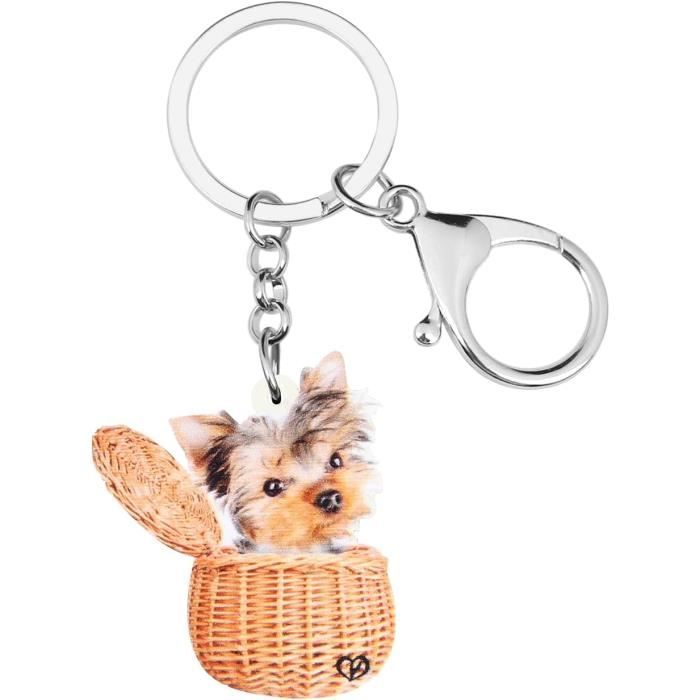 Porte-clés Chien Ballon – Lot De 5 Multicolores – En Métal Et Résine, Léger Et Décoratif - 9