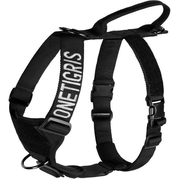 NoPull Harnais pour chien Goliath avec poignée Harnais tactique réglable pour chien chiot