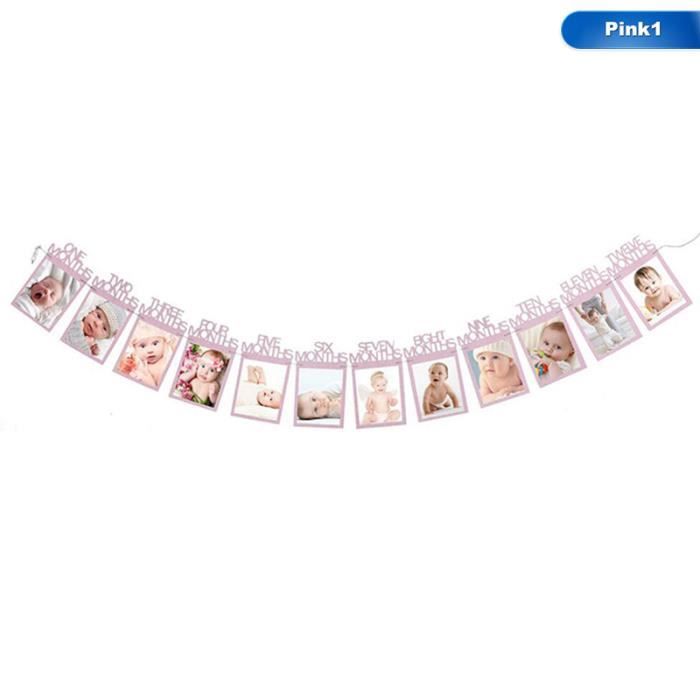 Baby Birthday Party 12 Mois Premier Anniversaire Mensuel Photo Banniere Bunting Decoration Mariage Photo Banniere Engage Party Decor Achat Vente Banderole Banniere Cdiscount