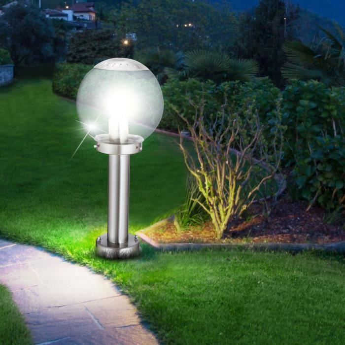 Lumière de Plancher Extérieur Lampe Jardin Lampadaire LED Boule