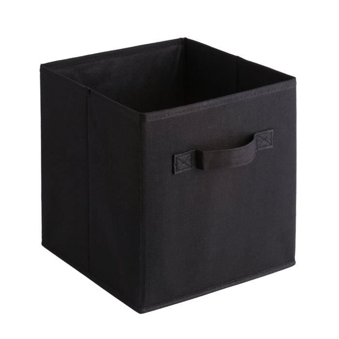 Tiroir de rangement tissu 27x27x28 cm *CUBE DE RANGEMENT（NOIR） - Cdiscount  Maison