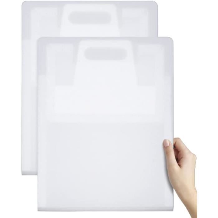 Sac à Livres Translucide A4 Pour Enfants - 3 Compartiments, Fermeture Zip - Idéal Pour école, Devoirs, Rangement