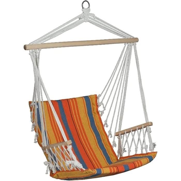 Hamacs en Toile La balançoire Suspendue en Corde de Coton Peut