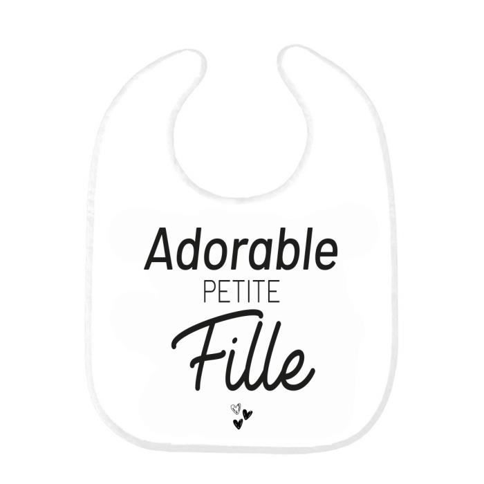 Bavoir Bebe Imprime Citation Naissance Adorable Petite Fille Ref0226 Cdiscount Puericulture Eveil Bebe