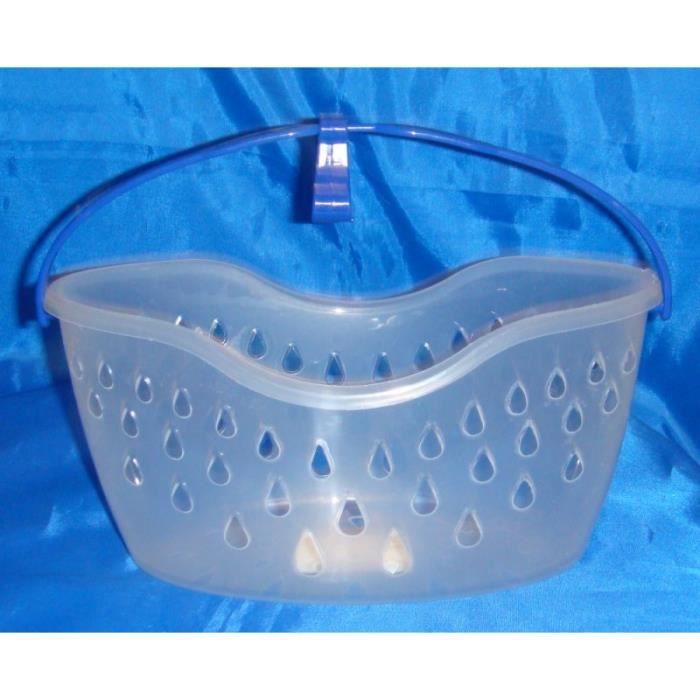 Lot De 2 Sacs De Rangement Suspendus Pour Pinces à Linge - Panier Organisateur Salle De Bain, Buanderie - Toile 32x28 Cm - Avec Crochets Acier - 11