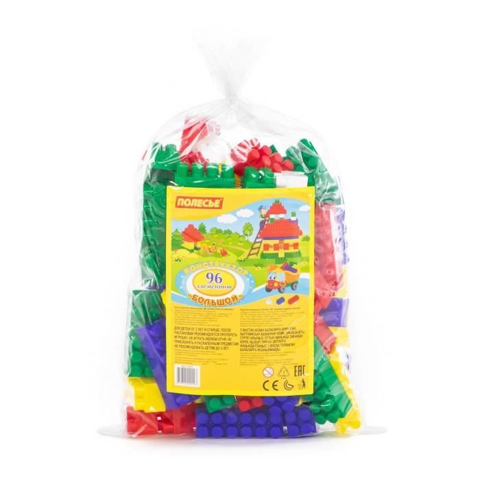 Jeu de briques - POLESIE - LE GRAND SET - 96 pièces - Différentes couleurs - À partir de 3 ans