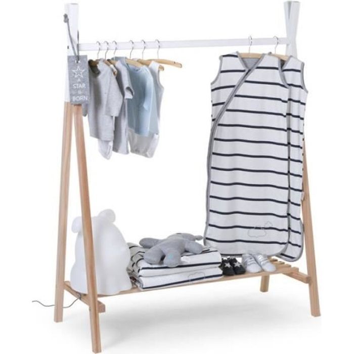 Childhome Support A Vetements Tipi Hetre Naturel Et Blanc Clstipi Cdiscount Maison Childhome Support A Vetements Tipi Hetre Naturel Et Blanc Clstipi Cdiscount Maison