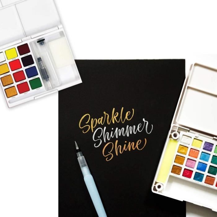Aquarell Van Gogh Kit De Peinture Metallique Avec Bloc Aquarelle Noir Achat Vente Peinture Aquarelle Aquarell Van Gogh Kit De 1914 Cdiscount