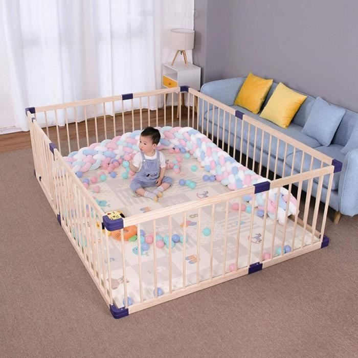 Parc En Bois Bebe Grand Parc En Bois Avec Securite Pour Enfants Avec Porte Cloture Pour Aire D Activite Pour Bebe Barriere 532 Cdiscount Puericulture Eveil Bebe