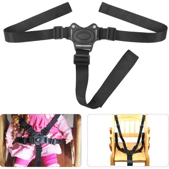 Porte-bébé 3 points de sécurité sangle de ceinture de protection pour  poussette pour enfants-NIM - Cdiscount Bricolage