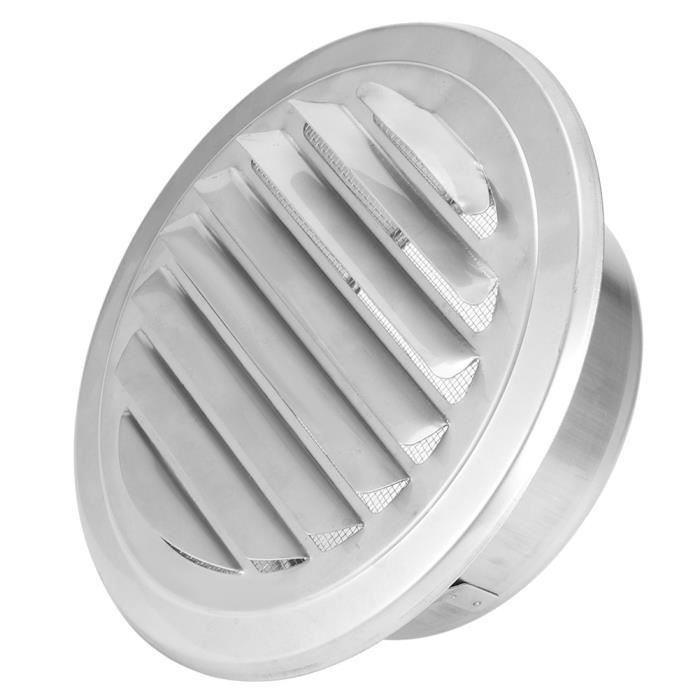 Grille d'aération plate, grille d'aération d'installation facile de 125 mm, pour ventilateurs d'extraction de salle de bain
