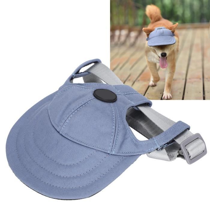 Casquette Baseball & Lunettes Soleil Pour Chien - Velours Côtelé Rose, Réglable | Protection Solaire Animaux