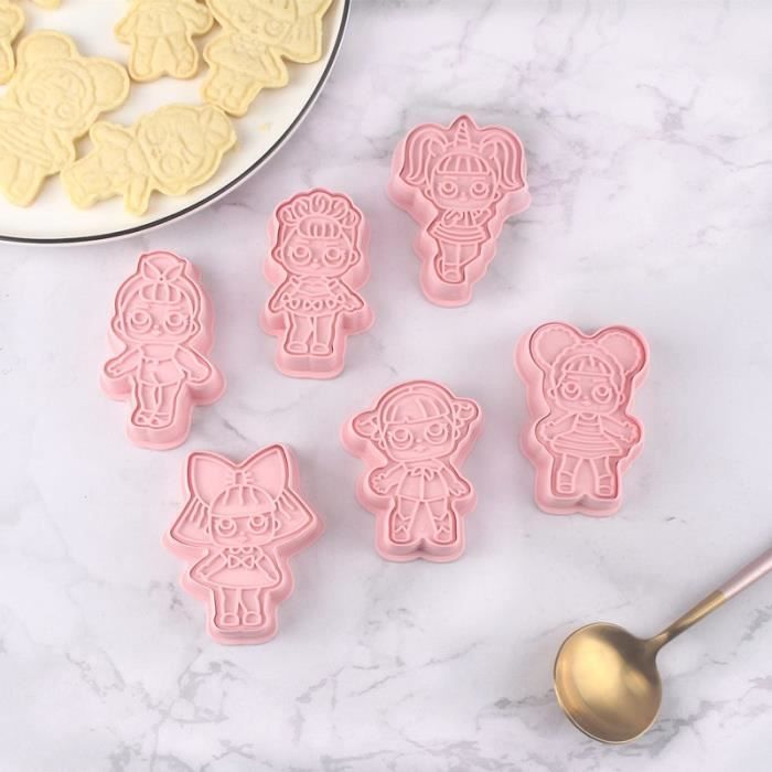 Moule A Gateaux Lol Surprise Poupee Emporte Piece Fondant Pour Decoration De Gateaux Dessin Anime Biscuit Dessert Gaufrage Cdiscount Maison