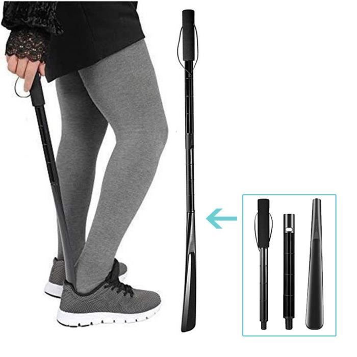 MYLERCT 4 Pièces Chausse-Pieds Long Manche Télescopique 29-70 Cm - 4 Couleurs Pour Mobilité Réduite