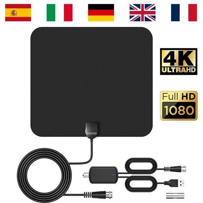 Antenne TV Intérieure Puissante 4K Ultra HD, Antenne TNT Intérieure — free download