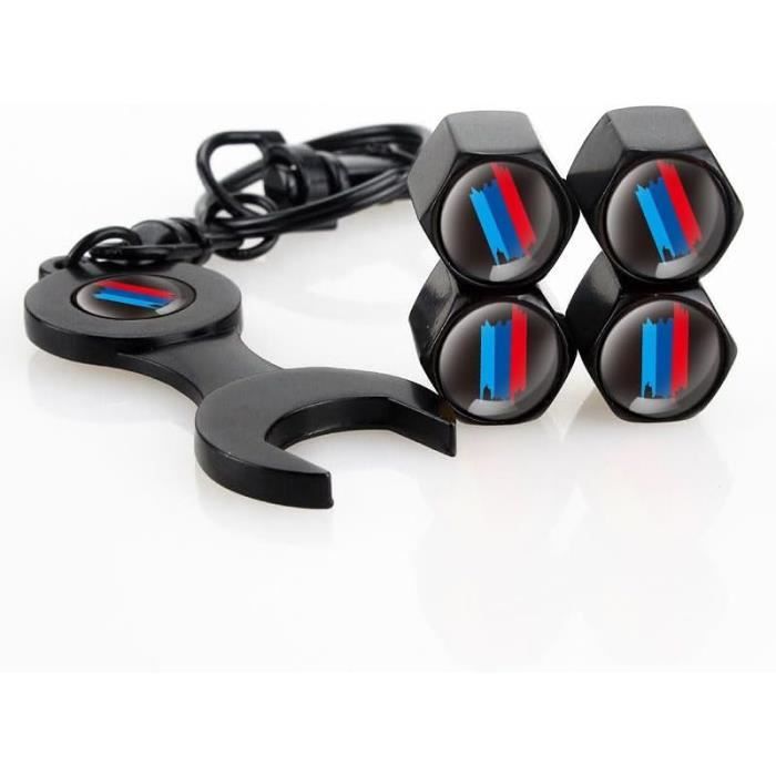 Accessoire pneu,Bouchons de Valve de pneus noirs, avec anneau torique