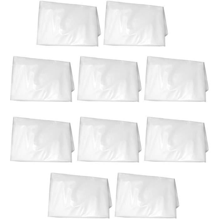 10 Grands Sacs De Rangement En Plastique Transparent 36 X 24 Pouces – 2 Mil, Extra Larges