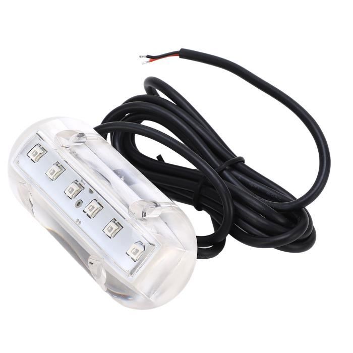 Lampe Sous-marine LED Pour Bateau - Bouchon De Vidange Étanche IP68, 12V/24V, 3 LED, Fil De 3m, Pour Yacht, Piscine