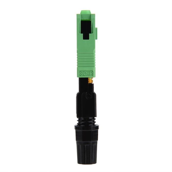 Lot De 100 Connecteurs Fibre Optique SC - Rapides à Installer - Pour Réseaux FTTH, CATV, Instrumentation - Haute Fiabilité, Protection Renforcée - 10