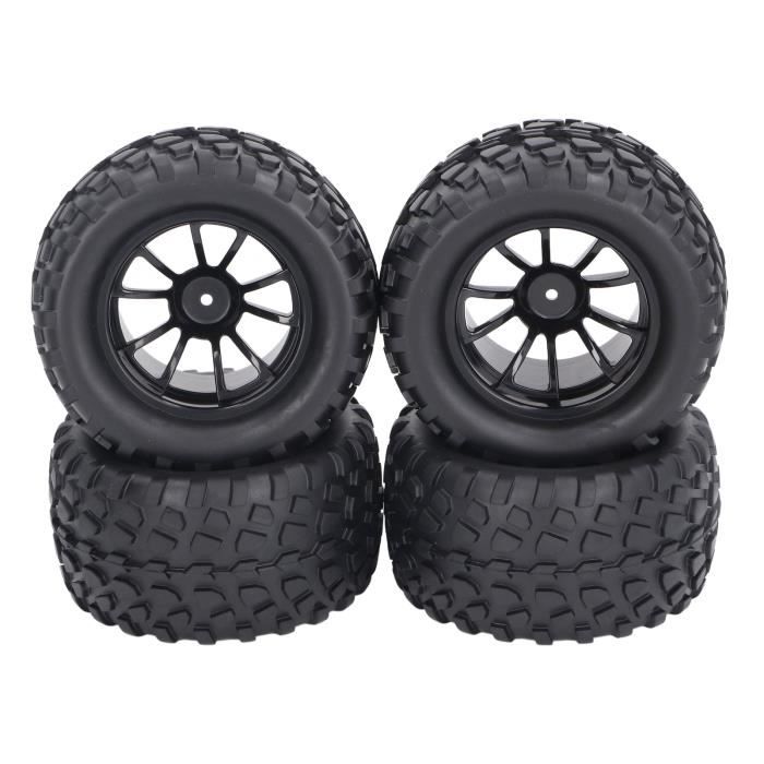 Roues Hexagonales Avec Pneus Pour Voiture RC 1/10 - Hex 12/14/17mm - Neuf