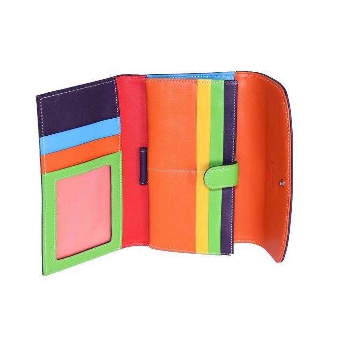 Porte Chéquier Voyage FRANCINEL Cuir - 19x11cm, 23 Portes-Cartes, Porte-Monnaie Zippé - Anti-RFID