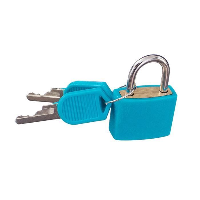 Mini Cadenas à Clé En Laiton Pour Bagages - 3 Clés Incluses - Valises, Sacs à Dos, Casiers