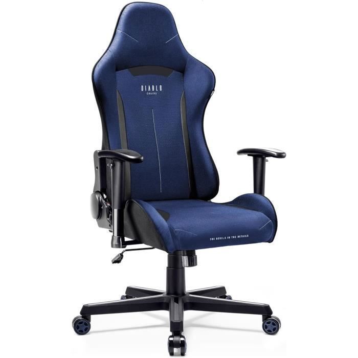 DIABLO Chaise Gaming -  - X-ST4RTER - Ergonomique - Tissu - Accoudoirs 2D r&eacute;glables 