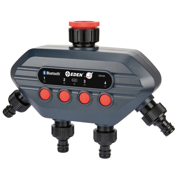 Inkbird Programmateur Arrosage WiFi 4 Voies - Minuteur Irrigation Intelligent Avec App Et Capteur Pluie
