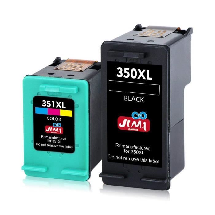 Refresh CARTOUCHES Pack de 2 de Noir 350XL Encre Compatible avec hp Imprimantes 
