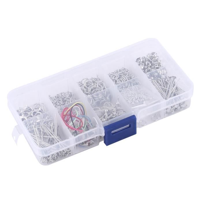 Kit 392 Pièces Fabrication Bijoux - Perles Céramique, Charms, Cordons - DIY Bracelets, Colliers