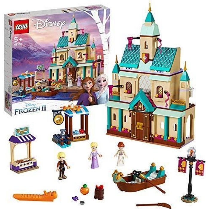 LEGO®-Disney Princess™ Le château d'Arendelle Issu du Film la Reine des  Neiges 2 de Disney Jouet Fille et Garçon 6 Ans et Plus, 521