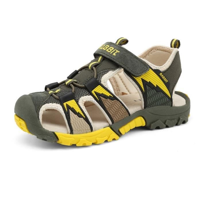 Minetom Garcon Fille Ete Bout Ferme Velcro Sandales Chaussures Marche Bebe Enfant Colore Outdoor Randonnee Plate Chaussures De Cdiscount Sport