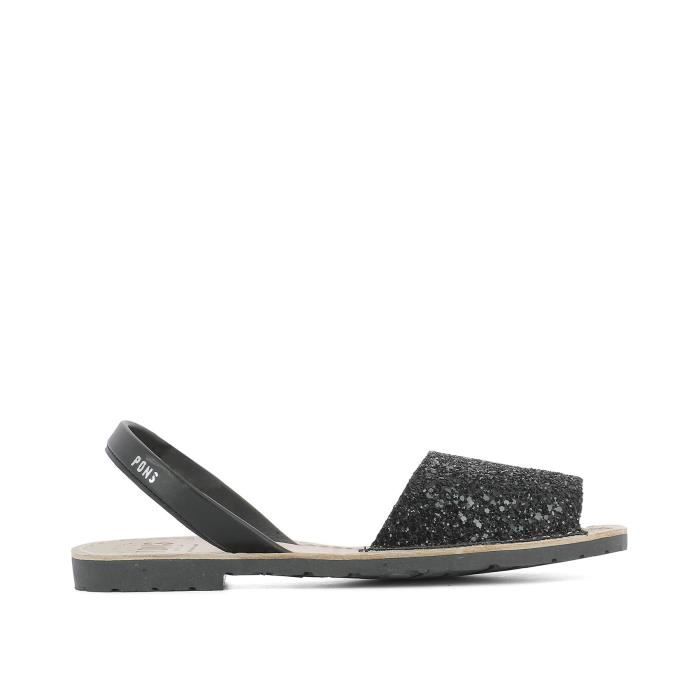 Avarca Pons Femme 101glitternegro Noir Cuir Sandales Noir Achat Vente Sandale Nu Pieds Soldes Sur Cdiscount Dès Le 20 Janvier Cdiscount